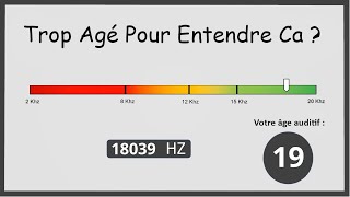 Quel Age Ont Vos Oreilles  Test Auditif [upl. by Lorens]