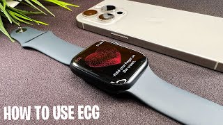 Apple Watch Series 9 How To Use ECG App [upl. by Swayne938]