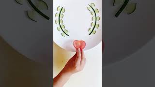 Cooking Decoration Ideas vol157  Make Flower using Tomato amp Cucumber platingfood [upl. by Ziagos]