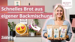 😍🍞 Schnell zubereitet Fluffiges Brot aus eigener Backmischung  Thermomix® Rezepte [upl. by Damaris]