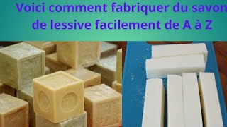 VOICI COMMENT FABRIQUER DU SAVON DE LESSIVE FACILEMENT Étape par Étape [upl. by Augustina]