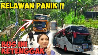 INALILLAHIlagi lagi bus pariwisata ketenggak di tanjakan brambang [upl. by Anelet]