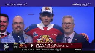 The 2024 QMJHL Entry Draft on Eastlink Community TV [upl. by Reichel]