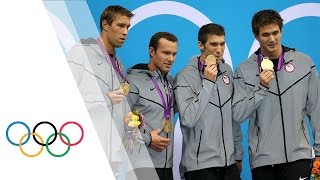 Michael Phelps Final London 2012 Race  Mens 4 x 100m Medley  London 2012 Olympic Games [upl. by Aihtyc]