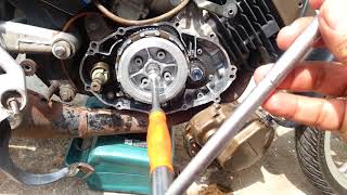 Tutorial Memasang PLATE CLUTCH Modenas Dinamik 120 [upl. by Kerin]