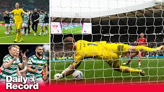 Aberdeen 3 Celtic 3  Joe Hart goes from Celtic penalty sinner to hero to keep double dream alive [upl. by Berghoff]