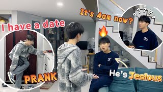 Going To A Date At 4am❓Making My Boyfriend Jealous Prank🤣 He is really angry🔥 Cute Gay Couple [upl. by Tace900]