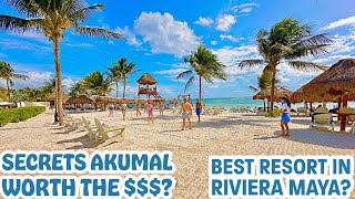 Secrets Akumal Review  Riviera Maya Luxury Resort Mexico  Travel Vlog TURTLE SWIMMING [upl. by Noived]