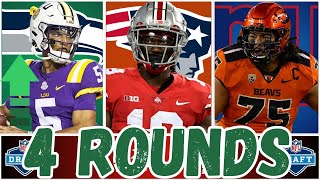 4 Round 2024 NFL Mock Draft with Trades Seattle Makes A Huge Move Up [upl. by Ettezzus]