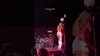 Sabrina Carpenter says men dont need birthdays 🤔🥳 shorts sabrinacarpenter concert [upl. by Jacquetta]