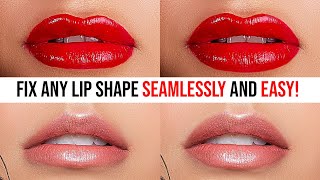 2 EASY ways to Fix Lip shape and Makeup Seamlessly Photoshop tutorial [upl. by Boar]