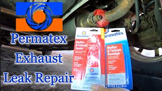 How to Repair an Exhaust Leak  Using Permatex Muffler and Exhaust Sealer [upl. by Geminian]