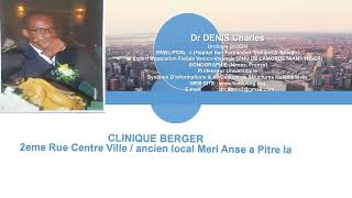 Dr DENIS Charles Clinique Mobile Urologie Anse a Pitre  Clinique Berger [upl. by Ardnaeed]