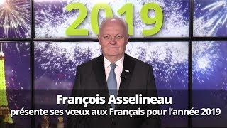 François Asselineau présente ses vœux aux Français pour lannée 2019 [upl. by Haslam447]