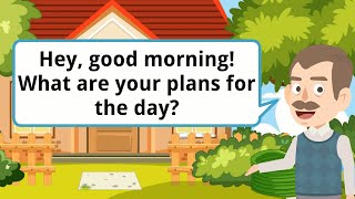 Talking About Plans For A Day  Conversation English Practice  Improve Your Speaking Skills [upl. by Atalee]