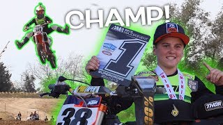 DANGERBOY WINS 4 CHAMPIONSHIPS IN 1 DAY Haiden Deegan Mini Os Supercross Recap [upl. by Bunting]