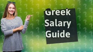 What is a good salary to live in Greece [upl. by Lemmy805]