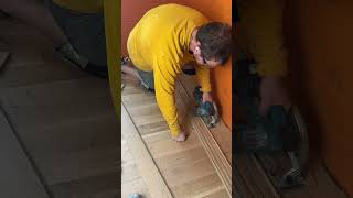 Hardwood Pro Does His Own Floor [upl. by Nanerb536]