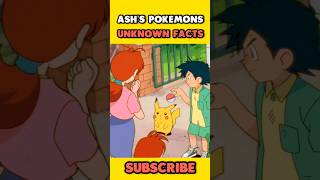 Ashs Pokemons Unknown Facts In Hindi 🤯 shorts [upl. by Egduj]