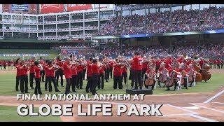 Final National Anthem at Globe Life Park performed by FW Symphony Orchestra [upl. by Hunsinger]