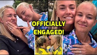 ITS OFFICIAL MAGDA ERIKSSON AND PERNILLE HARDER ENGAGED FROM THE KISS TO THIS INTERNET STUNNED [upl. by Pani]