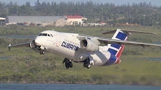 Antonov AN158 Takeoff from the Tower  Bahamas  Antonov 158  CUT1711 [upl. by Naghem]