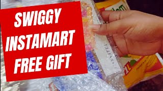 How to get free surprise🎁 gift from swiggy instamartminimum order mystery box unboxing [upl. by Egwan]