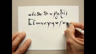 18  CALLIGRAPHIE LATINE  quotCursive gothiquequot minuscule [upl. by Reyem]