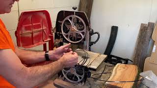 How To Replace The Blade On A Skil 25 AMP 9quot Band Saw Bandsaw Blade Change DIY [upl. by Oderf]