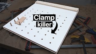 Throw away your woodworking clamps and make this instead  DIY clamping panel [upl. by Ajidahk662]