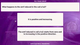 Basic Electrical Eng  Quiz  Polyphase Circuits  U4  Sanmati College  SGBAU [upl. by Sugirdor999]