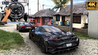 McLaren 765LT amp Lamborghini Huracán EVO  Forza Horizon 5  Thrustmaster T300RS gameplay [upl. by Anaeed350]