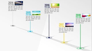 Animated PowerPoint Timeline Slide Design Tutorial [upl. by Erlin]