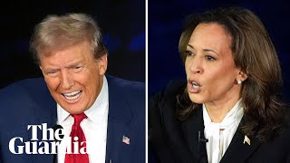 Harris v Trump highlights of the US presidential election debate [upl. by Kcirded980]