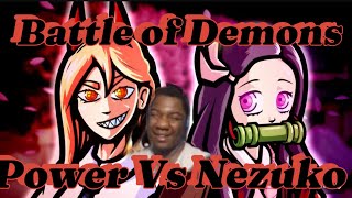 Gosh Golly  Freshy Kanal Power Vs Nezuko RAP BATTLE REACTION [upl. by Cran]