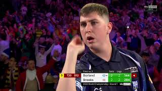 NINE DARTER  WILLIE BORLAND STRIKES PERFECTION AT ALLY PALLY [upl. by Darbee]