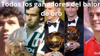 Todos los ganadores del balon de oro [upl. by Htebazle]