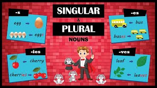 Singular and Plural Nouns  Learn the Rules to Make Plurals [upl. by Antons]