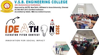 IDEATHON 2k23  Department Level  VSB Engineering College [upl. by Emmett]