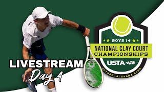 USTA Boys 14 National Clay Court Championships 2024  Day 4 [upl. by Notsua332]