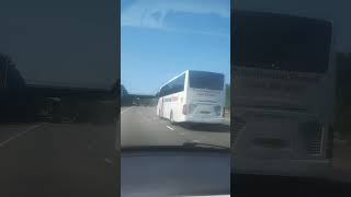 A Caledonian Travel coach on the motorway busspotter busspotting busspottinguk [upl. by Eendys]