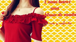 Como Hacer Blusa De Moda paso a paso [upl. by Alenson]