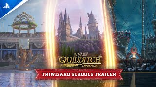 Harry Potter Quidditch Champions  Triwizard Schools Showcase Trailer  PS5 amp PS4 Games [upl. by Quiteri380]