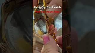 Unboxing fossil watch [upl. by Nnilsia]