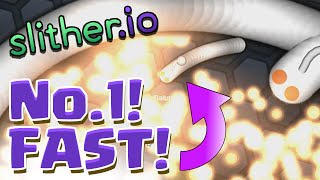 TOP PLAYER IN 5 MINUTES BIGGEST SNAKE  SLITHERIO Gameplay slitherio 10 minute challenge [upl. by Akeimat]