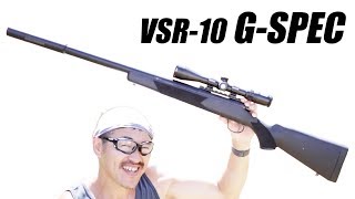 VSR10 プロスナイパー Gスペック 【精度アップ＆静音カスタム】超当たる スナイパー ボルトアクション ライフル 東京マルイ エアガンレビュー [upl. by Domenech]