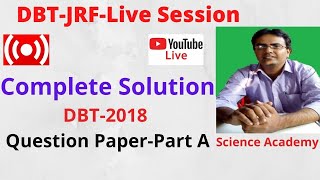 LiveDBT2018 Session No01 Part A Complete Solution from Q1Q14 Session No1 [upl. by Rosenberg]