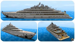 Minecraft How to Build a Yacht in Minecraft Part 1 Golden Odyssey  Minecraft Yacht Tutorial [upl. by Ellimak]