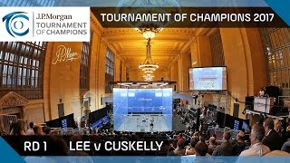 Squash Lee v Cuskelly  Tournament of Champions 2017 Rd 1 Highlights [upl. by Ennayoj]