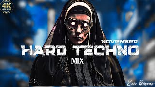 Hard Techno Mix 2024  4K Rave • Visuals  November  AREA ONE•NIOTECH•SANDRO CARDIO•NEEK• [upl. by Ramej]